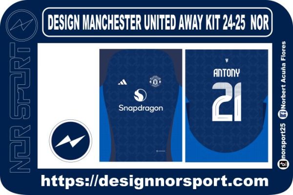 DESIGN MANCHESTER UNITED AWAY KIT 24-25  NOR