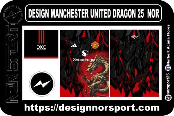 DESIGN MANCHESTER UNITED DRAGON 25  NOR