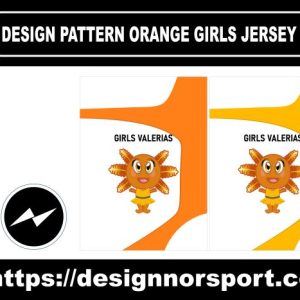 DESIGN PATTERN ORANGE GIRLS JERSEY NOR