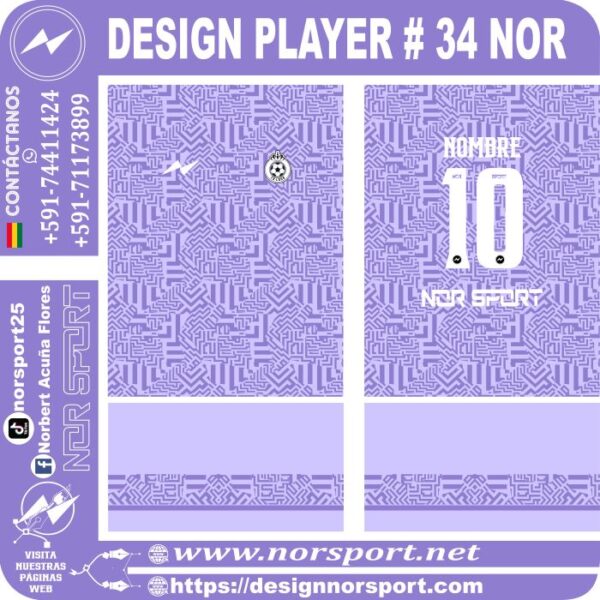 DESIGN PLAYER # 34 NOR