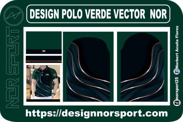 DESIGN POLO VERDE VECTOR  NOR