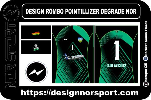 DESIGN ROMBO POINTILLIZER DEGRADE NOR