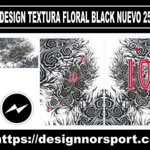 DESIGN TEXTURA FLORAL BLACK NUEVO 25 NOR