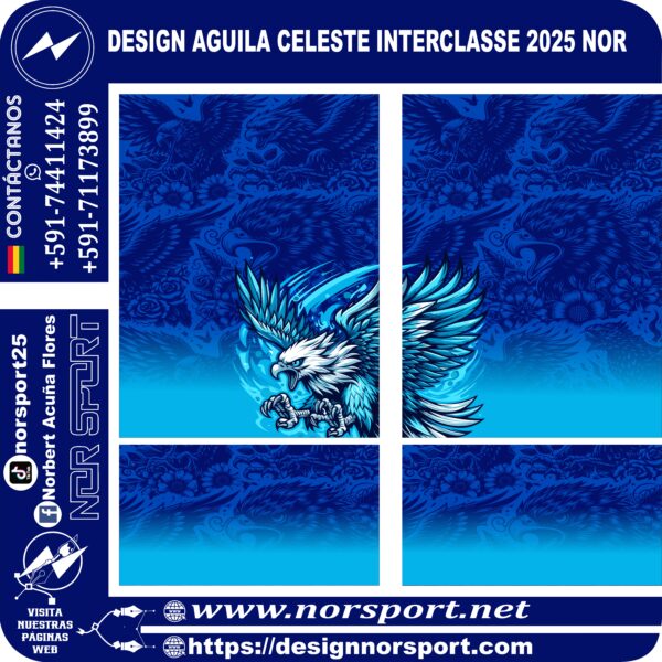 DESIGN AGUILA CELESTE INTERCLASSE 2025 NOR
