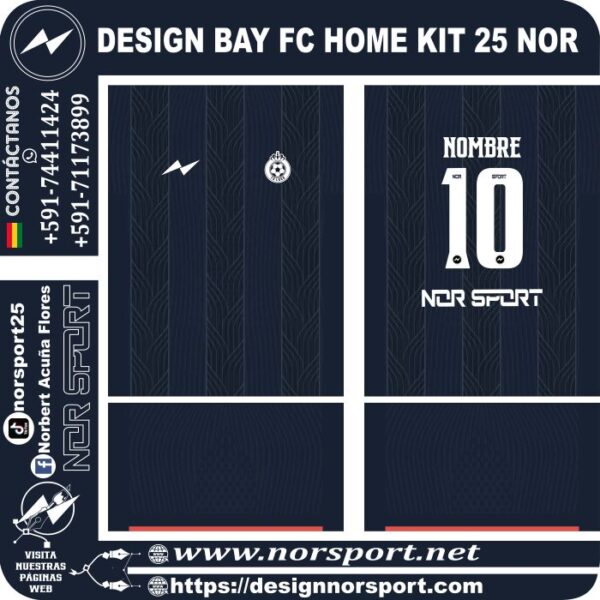 DESIGN BAY FC HOME KIT 25 NOR