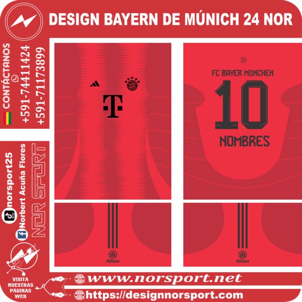 DESIGN BAYERN DE MÚNICH 24 NOR
