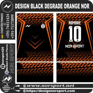 DESIGN BLACK DEGRADE ORANGE NOR