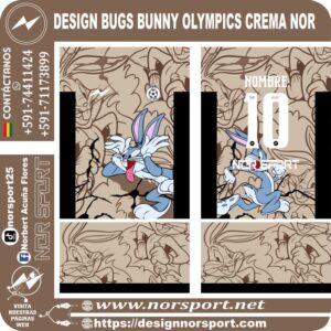 DESIGN BUGS BUNNY OLYMPICS CREMA NOR