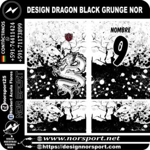 DESIGN DRAGON BLACK GRUNGE NOR