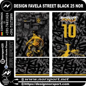 DESIGN FAVELA STREET BLACK 25 NOR