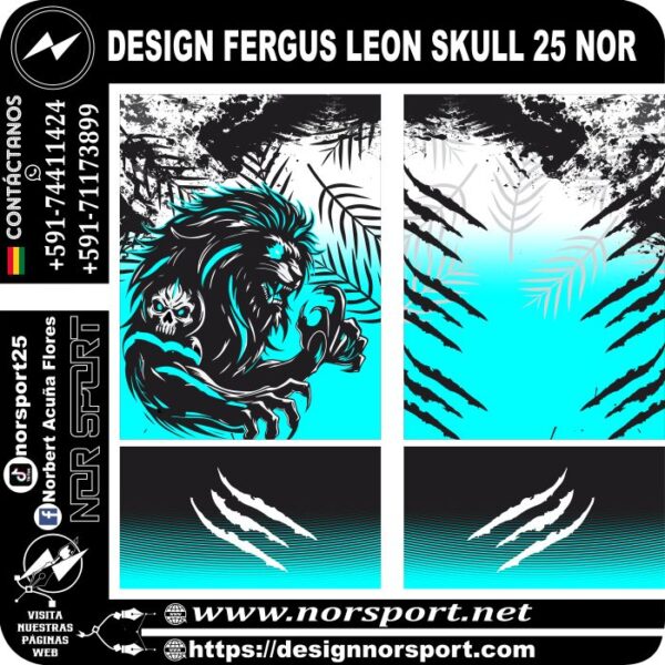 DESIGN FERGUS LEON SKULL 25 NOR