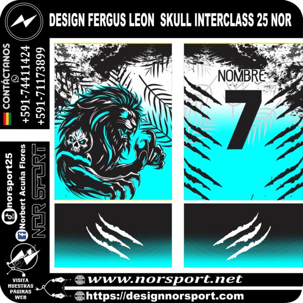 DESIGN FERGUS LEON  SKULL INTERCLASS 25 NOR