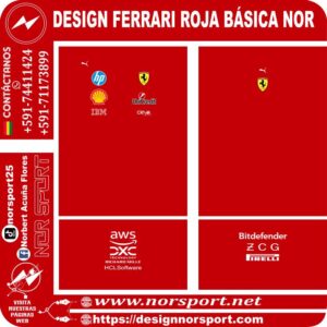 DESIGN FERRARI ROJA BÁSICA NOR