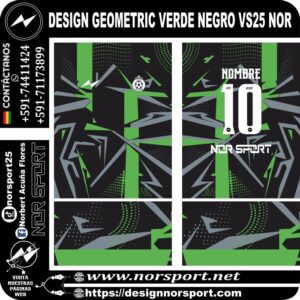 DESIGN GEOMETRIC VERDE NEGRO VS25 NOR