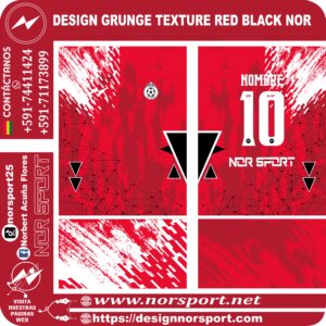 DESIGN GRUNGE TEXTURE RED BLACK NOR