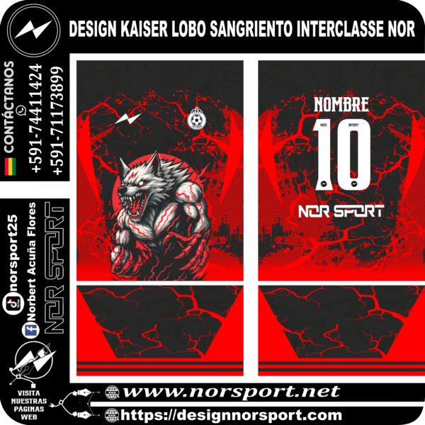 DESIGN KAISER LOBO SANGRIENTO INTERCLASSE NOR