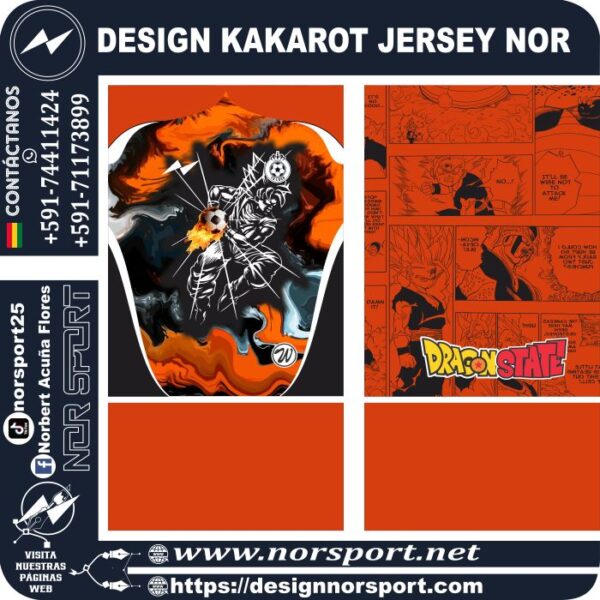 DESIGN KAKAROT JERSEY NOR