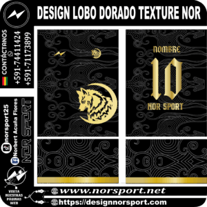 DESIGN LOBO DORADO TEXTURE NOR