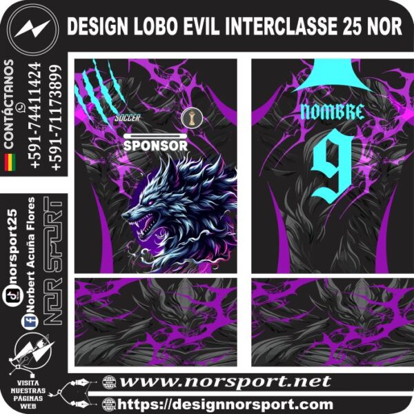 DESIGN LOBO EVIL INTERCLASSE 25 NOR