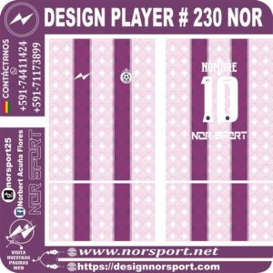 DESIGN PLAYER # 230 NOR