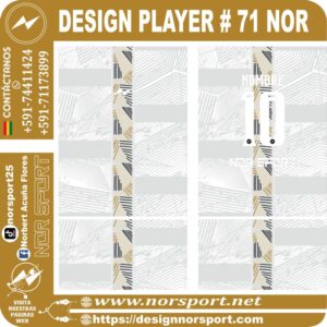 DESIGN PLAYER # 71 NOR