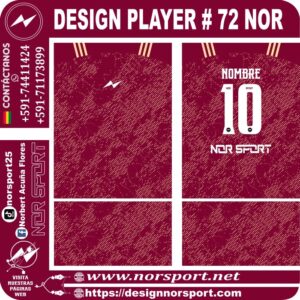 DESIGN PLAYER # 72 NOR