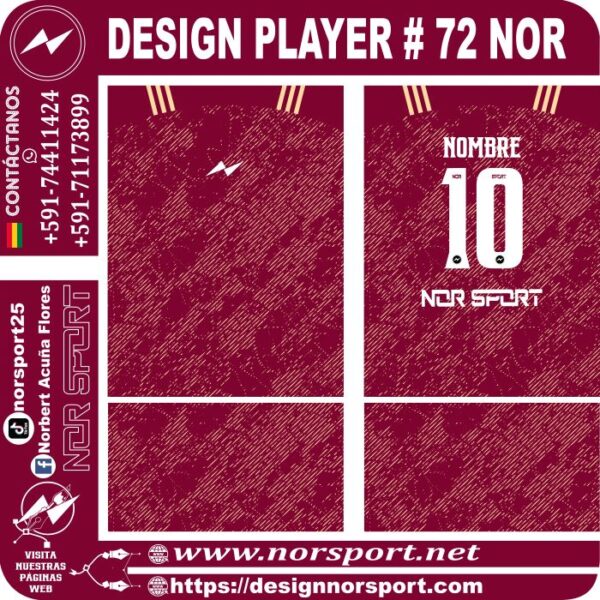 DESIGN PLAYER # 72 NOR