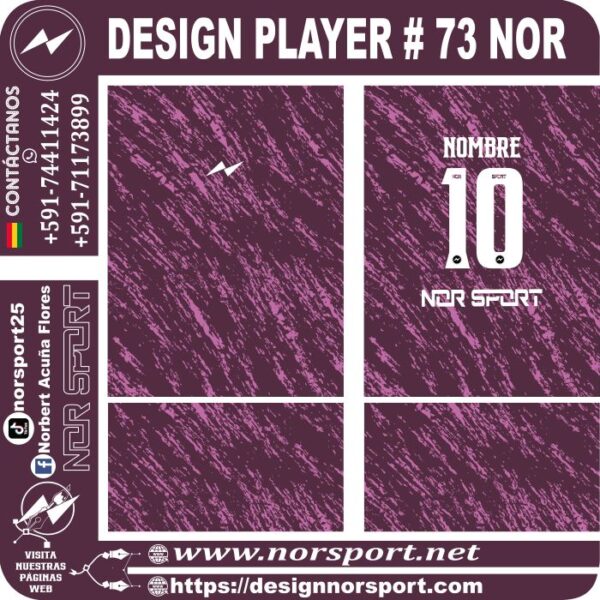DESIGN PLAYER # 73 NOR