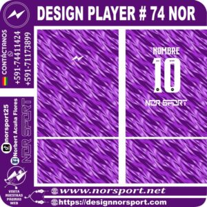 DESIGN PLAYER # 74 NOR