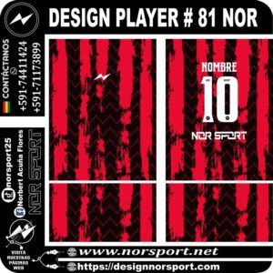 DESIGN PLAYER # 82 NOR