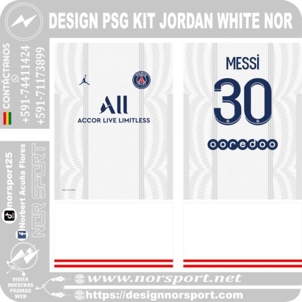 DESIGN PSG KIT JORDAN WHITE NOR