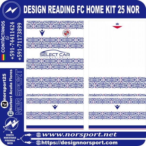 DESIGN READING FC HOME KIT 25 NOR