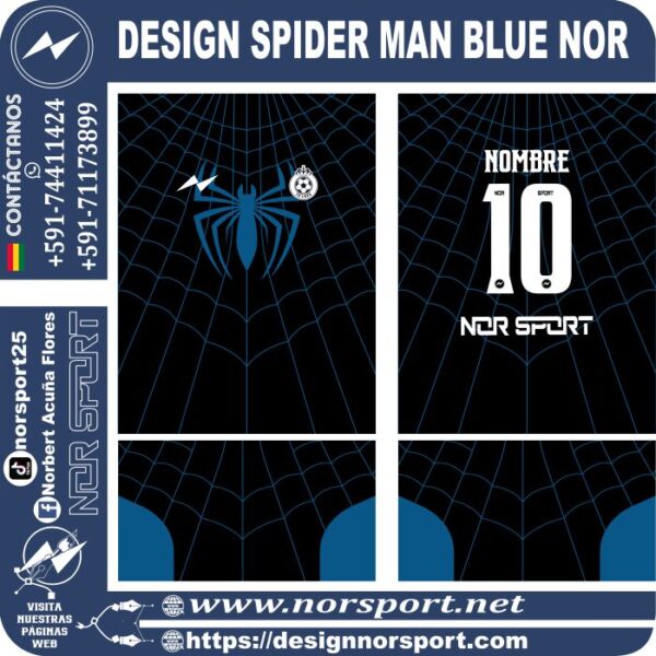 DESIGN SPIDER MAN BLUE NOR