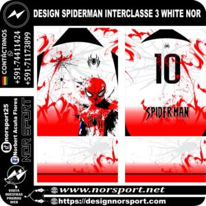 DESIGN SPIDERMAN INTERCLASSE 3 WHITE NOR