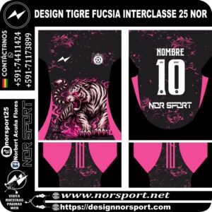 DESIGN TIGRE FUCSIA INTERCLASSE 25 NOR