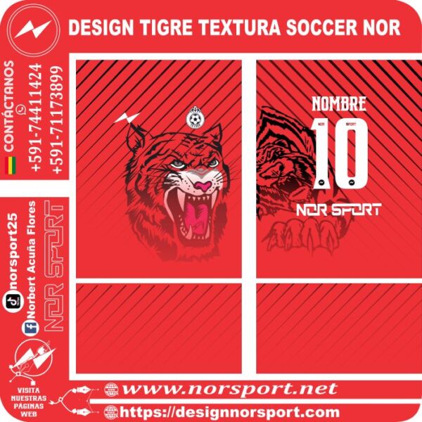 DESIGN TIGRE TEXTURA SOCCER NOR