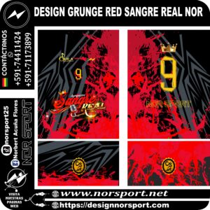 DESIGN GRUNGE RED SANGRE REAL NOR