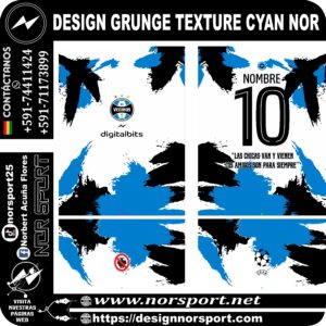 DESIGN GRUNGE TEXTURE CYAN NOR
