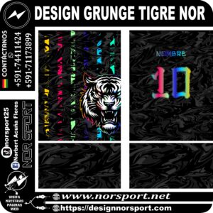 DESIGN GRUNGE TIGRE NOR
