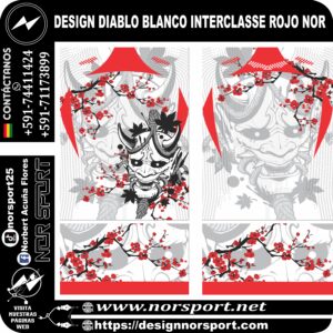 DESIGN DIABLO BLANCO INTERCLASSE ROJO NOR