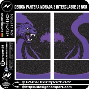 DESIGN PANTERA MORADA 3 INTERCLASSE 25 NOR