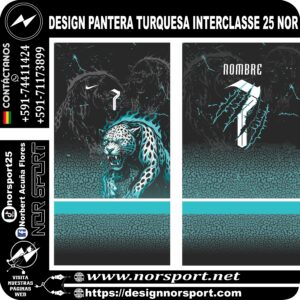 DESIGN PANTERA TURQUESA INTERCLASSE 25 NOR