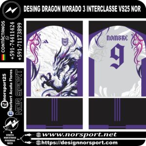 DESING DRAGON MORADO 3 INTERCLASSE VS25 NOR