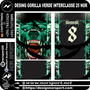 DESING GORILLA VERDE INTERCLASSE 25 NOR