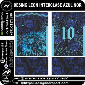 DESING LEON INTERCLASE AZUL NOR