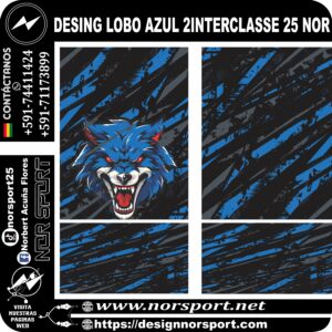 DESING LOBO AZUL 2INTERCLASSE 25 NOR