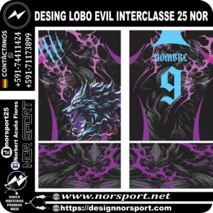 DESING LOBO EVIL INTERCLASSE 25 NOR