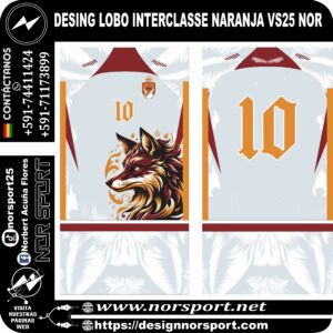 DESING LOBO INTERCLASSE NARANJA VS25 NOR