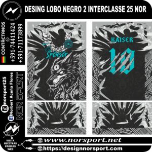 DESING LOBO NEGRO 2 INTERCLASSE 25 NOR