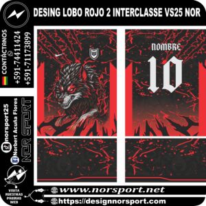DESING LOBO ROJO 2 INTERCLASSE VS25 NOR